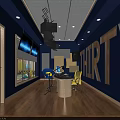 Professional Trinity Recording Studio With Microphones Yellow Chairs Acoustic Panels And Speakers