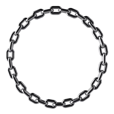 Stylish Circular Metal Chain Decorative Ornament Set For Modern Home Interior Decor 3d model
