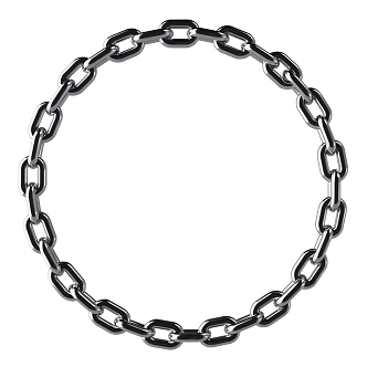 Modern Iron Metal Chain Metal Decorations 3d model