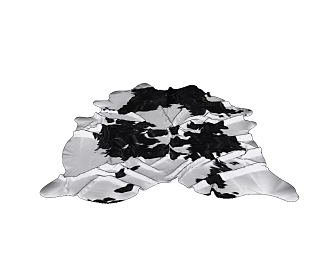 Modern Shape Carpet Fur Carpet Animal Carpet Dairy Leather Carpet 3d model