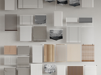 venetian blinds roman blinds 3d model