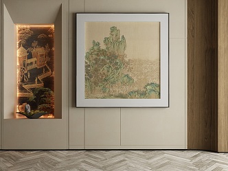 New Chinese Decorative Painting 3d model