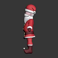 3D Santa Claus Character In Festive Red Outfit With White Beard And Golden Belt