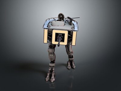 Robot Assistant Small Robot Butler Robot Butler Figure Game Figure 3d model