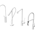 Modern Sleek Water Faucets with Various Curved Designs for Home Kitchen Bathroom Use