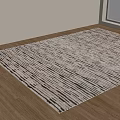 Modern Carpet Fabric Carpet Square Carpet 3d model