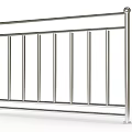 Modern Stainless Steel Railings With Vertical Bars For Safety And Decoration