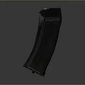 Black Tactical Magazine With Curved Design High Capacity And Durable Polymer