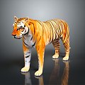 Modern tiger tiger tiger tiger downhill tiger 3d model