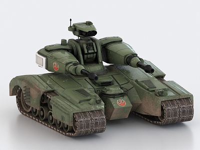 Sci-fi tank apocalypse tank sci-fi mecha war robot 3d model