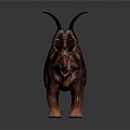 Realistic Triceratops Dinosaur 3D Model With Standing Posture And Texture