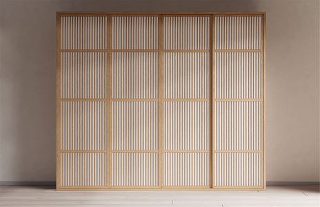 Japanese Style Wardrobe Closet Cabinet 3d model