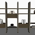 Modern Bookshelf Miloti Bookcase Combination 3d model
