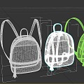 Backpack Schoolbag 3d model