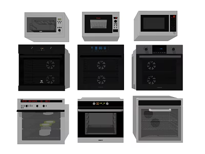 Modern Oven Oven Microwave Oven 3d model Modern Oven Oven Microwave Oven 3d model