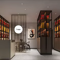 Modern Tobacco And Alcohol Store Interior With Well Organized Shelves Displaying Liquor And Tobacco Products