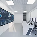 Control room, computer room, command hall 3d model
