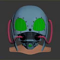 Sci-Fi Helmet Alien Helmet-Helmet High Tech Helmet Game Helmet 3d model