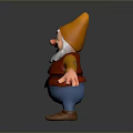 Joyful Gnome Game Movie Character With Orange Hat White Beard Red Vest And Outstretched Arms
