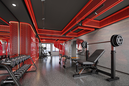 Modern Gym 3d model