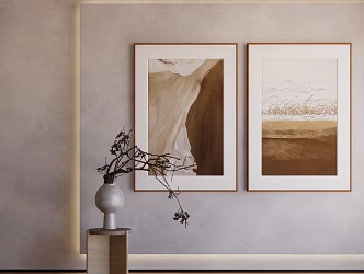 Wall decoration painting oil painting 3d model