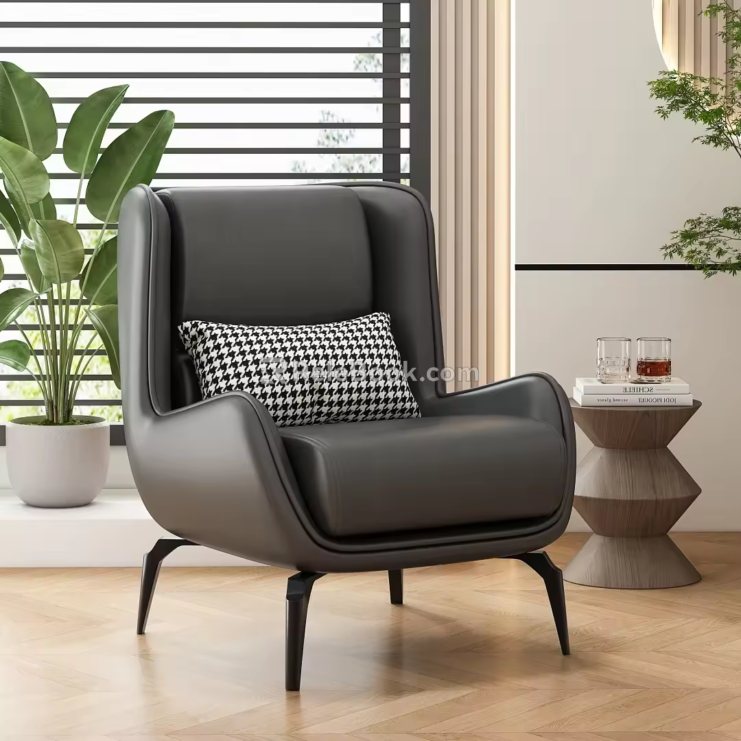 Sofa Single Sofa Casual Sofa Chair Lazy Sofa Backrest Sofa 3d model