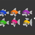 Modern game character bionic robot fish robot fish freshwater fish 3d model