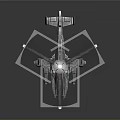 Advanced Futuristic Space Exploration Helicopter With Sci Fi Design Features