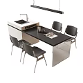 Modern Black Dining Table And Chairs With Kitchen Island Sink Design