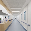 Modern Aisle Hospital Aisle 3d model