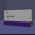Elegant Purple White Ornamental Decor Set With Decorative Box And Icon Design