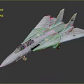 Modern Fighter Tomcat Fighter 3d model