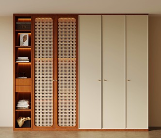 Middle style wardrobe 3d model