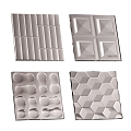 Modern Art Glass Tile 3d model