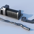 Metal Mechanical Parts Featuring Flexible Hose Bracket And Heat Sink Component