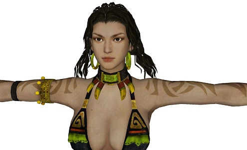 Postmodern Game Character Three Kingdoms Unparalleled Character Woman 3d model