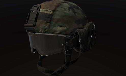 Pilot's Helmet 3d model