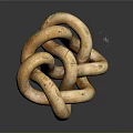 Sturdy Industrial Chain With Interconnected Circular Metal Rings For Heavy Duty Use