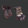 Different Styles Lifestyle Products Decorative Leg Guards With Black Gold Accents