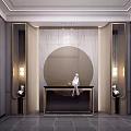 Modern Entrance 3d model