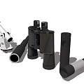 High Quality Commercial Equipment Featuring Telescopes Astronomical Tools and Optical Instruments 3d model
