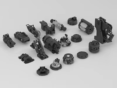 Other Industrial Equipment Hard Surface Mechanical Parts 3d model