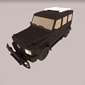 Black Off Road SUV With Roof Rack Front Grille And Rugged Exterior Design