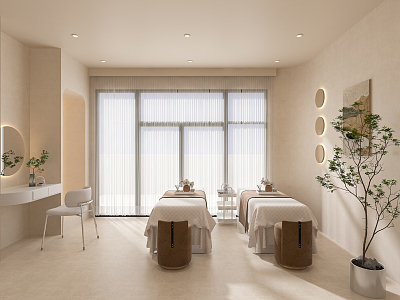 Japanese SPA Beauty Salon 3d model