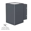 Gray Outdoor Wall Light With Metal Construction Weatherproof And Durable Design