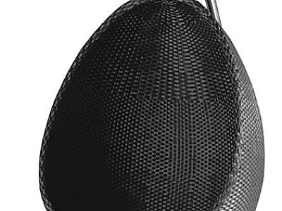 Black Mesh Hammock Chair Ideal For Indoor Outdoor Comfortable Relaxation 3d model