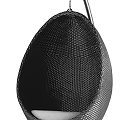 Black Mesh Hammock Chair Ideal For Indoor Outdoor Comfortable Relaxation