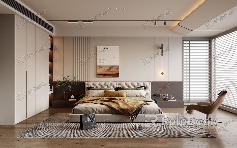 Light Luxury Bedroom model