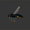 Cartoon Bee Science Fiction Bee Bee Bee Machine Bee Machine Bee Machine Bee Life Supplies 3d model