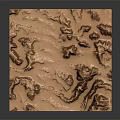 Realistic Terrain Model Displaying Undulating Landscape With Mountain Ranges Valleys And Natural Topographic Texture